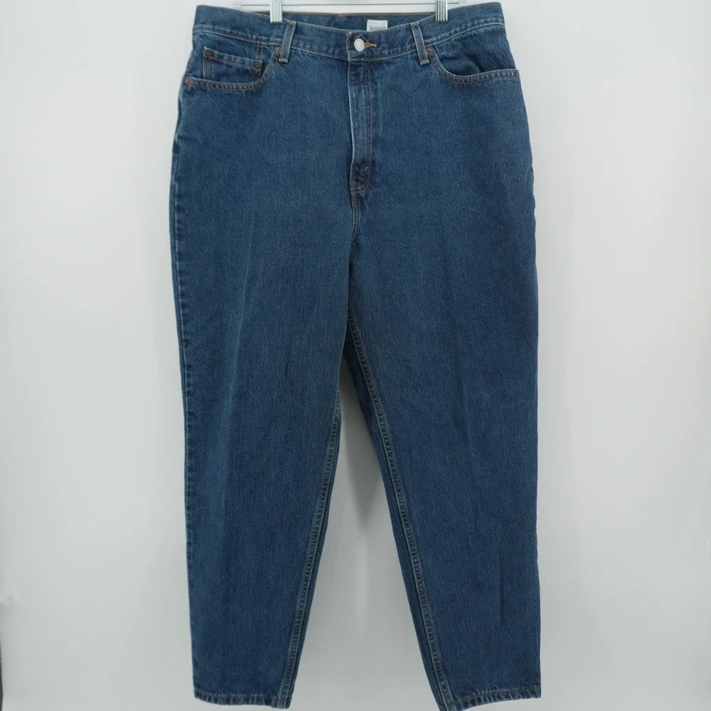 Levis 550 Relaxed Fit Tapered Leg Jeans Mens 35x28 Blue Medium Wash Denim